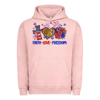 Pigment Salmon faith love freedom Urban Hoodie - Neo Western