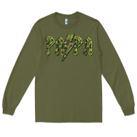 Army Green papa  lightning camouflage Long Sleeve Tee - BarkalooDesign