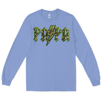 Colony Blue papa  lightning camouflage Long Sleeve Tee - BarkalooDesign