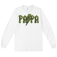 White papa  lightning camouflage Long Sleeve Tee - BarkalooDesign