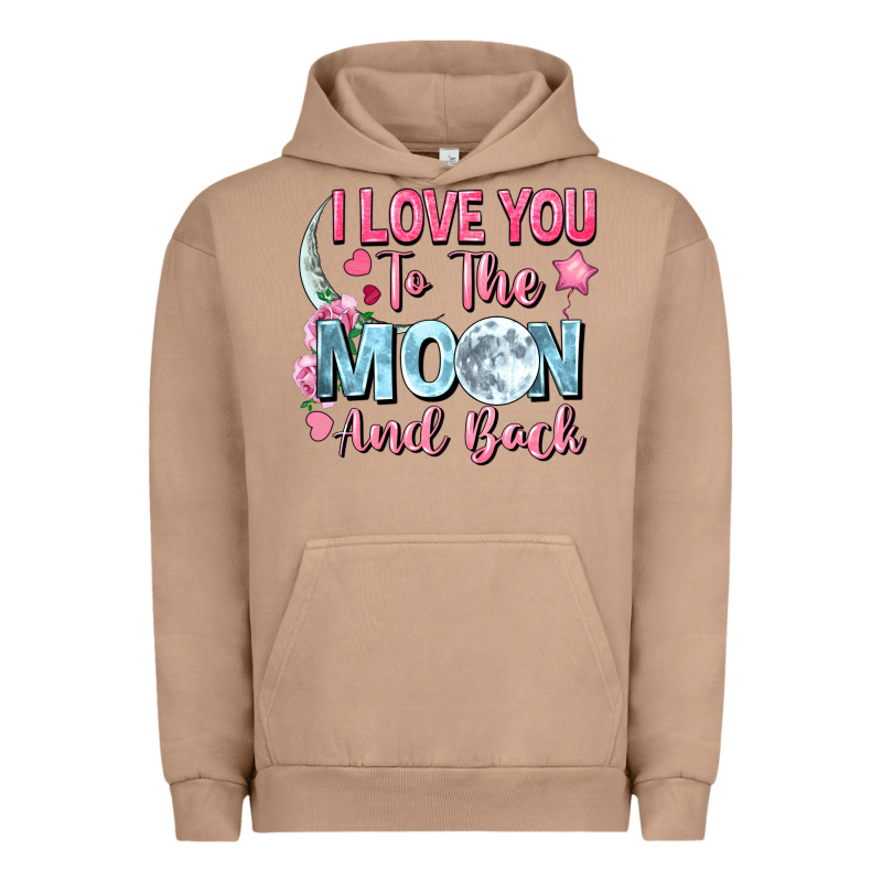 I Love You To The Moon And Back Urban Hoodie by FaDigitalArtStudio | Teevron