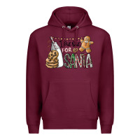 Burgundy i put out for santa Premium Hoodie - CowhideDigitalArt