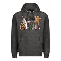 Charcoal Heather i put out for santa Premium Hoodie - CowhideDigitalArt