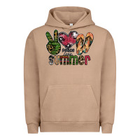 Pigment Burro peace love summer Urban Hoodie - SublimationCraftShop