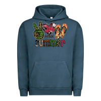 Pigment Midnight Navy peace love summer Urban Hoodie - SublimationCraftShop