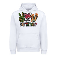 White peace love summer Urban Hoodie - SublimationCraftShop