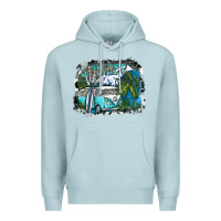Blue Mist summer vibes Premium Hoodie - SublimationCraftShop