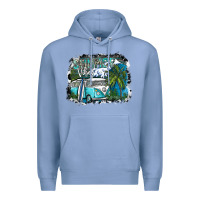Colony Blue summer vibes Premium Hoodie - SublimationCraftShop