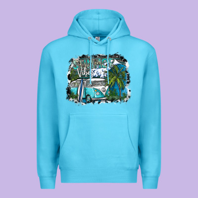 Summer Vibes Premium Hoodie Designed By Sublimationcraftshop
