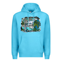 Ocean Blue summer vibes Premium Hoodie - SublimationCraftShop