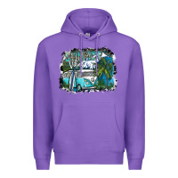 Purple summer vibes Premium Hoodie - SublimationCraftShop