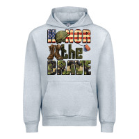 Heather Grey Honor the brave 4th of july Urban Hoodie - CowGirlArtShop