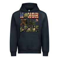 Navy Honor the brave 4th of july Urban Hoodie - CowGirlArtShop