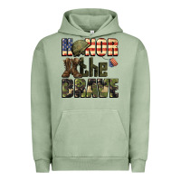 Pigment Oil Green Honor the brave 4th of july Urban Hoodie - CowGirlArtShop