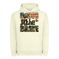 Pigment Pistachio Honor the brave 4th of july Urban Hoodie - CowGirlArtShop