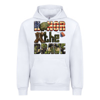 White Honor the brave 4th of july Urban Hoodie - CowGirlArtShop
