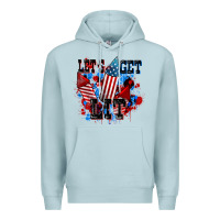 Blue Mist Let's get lit 4th of july Premium Hoodie - CowGirlArtShop