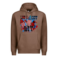 Chestnut Let's get lit 4th of july Premium Hoodie - CowGirlArtShop