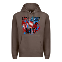 Coffee Let's get lit 4th of july Premium Hoodie - CowGirlArtShop