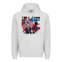 Dove Grey Let's get lit 4th of july Premium Hoodie - CowGirlArtShop