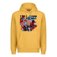 Mustard Let's get lit 4th of july Premium Hoodie - CowGirlArtShop