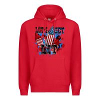 Red Let's get lit 4th of july Premium Hoodie - CowGirlArtShop