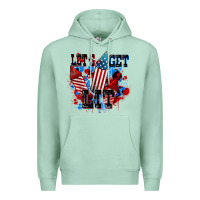 Seafoam Let's get lit 4th of july Premium Hoodie - CowGirlArtShop