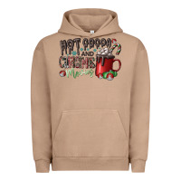 Pigment Burro hot cocoa and christmas movies Urban Hoodie - CowhideDigitalArt