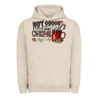 Pigment French Oak hot cocoa and christmas movies Urban Hoodie - CowhideDigitalArt
