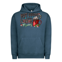 Pigment Midnight Navy hot cocoa and christmas movies Urban Hoodie - CowhideDigitalArt