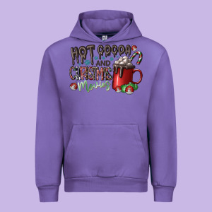 Hot Cocoa And Christmas Movies Urban Hoodie Designed By Cowhidedigitalart