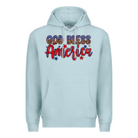 Blue Mist God bless America Premium Hoodie - Neo Western