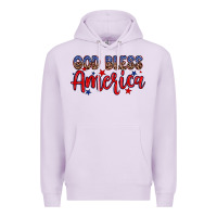 Lilac God bless America Premium Hoodie - Neo Western