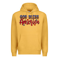 Mustard God bless America Premium Hoodie - Neo Western