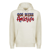 Oatmeal Heather God bless America Premium Hoodie - Neo Western