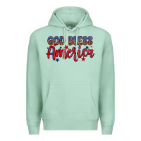 Seafoam God bless America Premium Hoodie - Neo Western