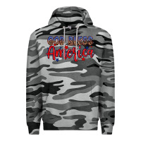 Slate Camo God bless America Premium Hoodie - Neo Western