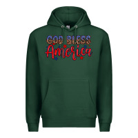 Sports Green God bless America Premium Hoodie - Neo Western