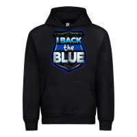 Black I back the blue 4th of July Urban Hoodie - CowGirlArtShop