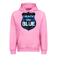 Fuchsia Pink I back the blue 4th of July Urban Hoodie - CowGirlArtShop