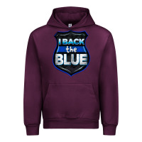 Mauve Wine I back the blue 4th of July Urban Hoodie - CowGirlArtShop