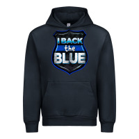 Navy I back the blue 4th of July Urban Hoodie - CowGirlArtShop