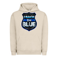 Pigment French Oak I back the blue 4th of July Urban Hoodie - CowGirlArtShop