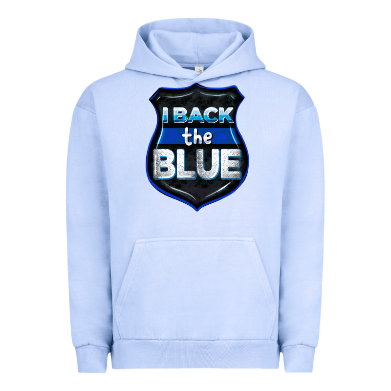 I Back The Blue 4th Of July Urban Hoodie by CowGirlArtShop | Teevron