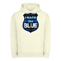 Pigment Pistachio I back the blue 4th of July Urban Hoodie - CowGirlArtShop