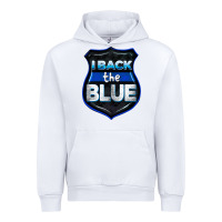 White I back the blue 4th of July Urban Hoodie - CowGirlArtShop