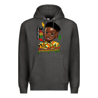 Charcoal Heather juneteenth black boy Premium Hoodie - HRA Design Shop