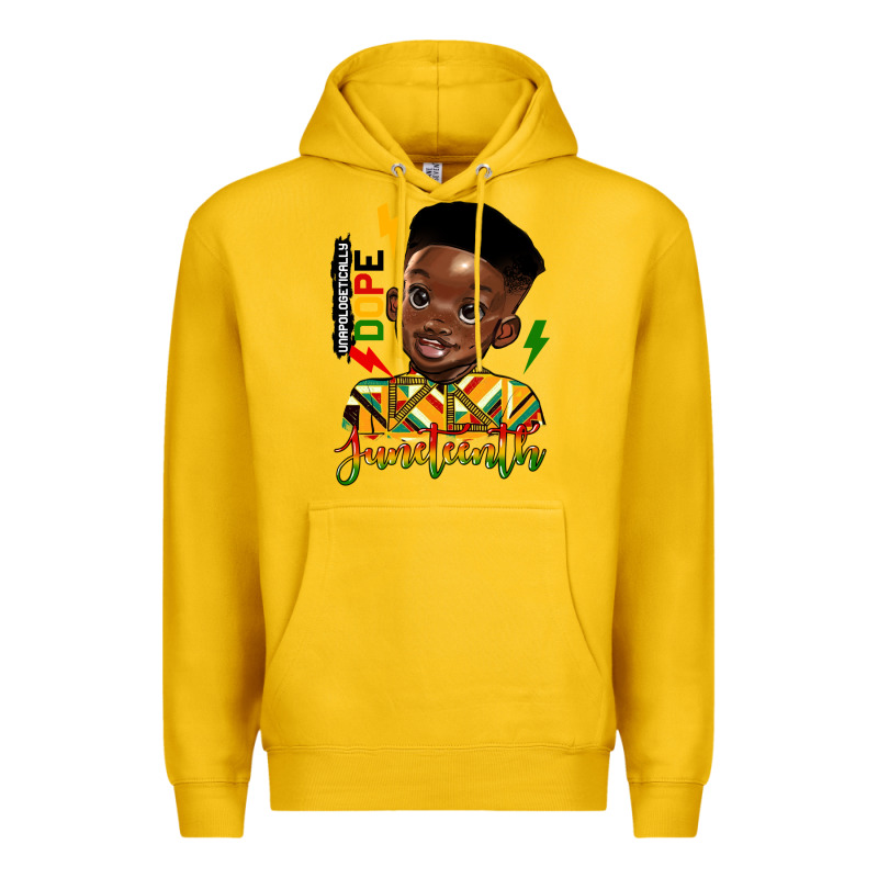 Juneteenth Black Boy Premium Hoodie by HRA Design Shop | Teevron