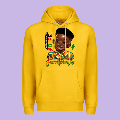 Juneteenth Black Boy Premium Hoodie Designed By Hra Design Shop