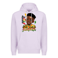 Lilac juneteenth black boy Premium Hoodie - HRA Design Shop